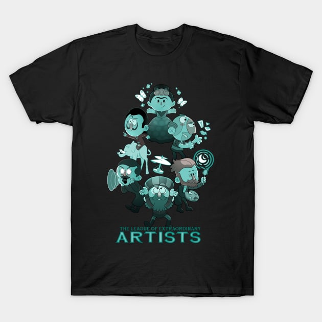 League of extraordinary artists T-Shirt by Queenmob